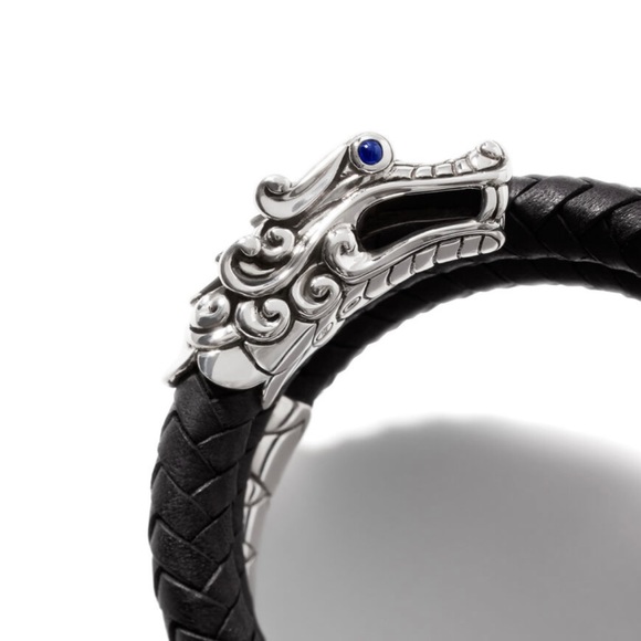 John Hardy Legends Naga Leather Coil Bracelet - Picture 5 of 15